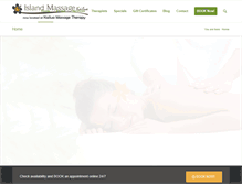 Tablet Screenshot of islandmassagetherapist.com